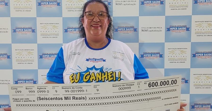 Diarista de Botucatu divide prêmio de 600 mil reais no Hiper Saúde
